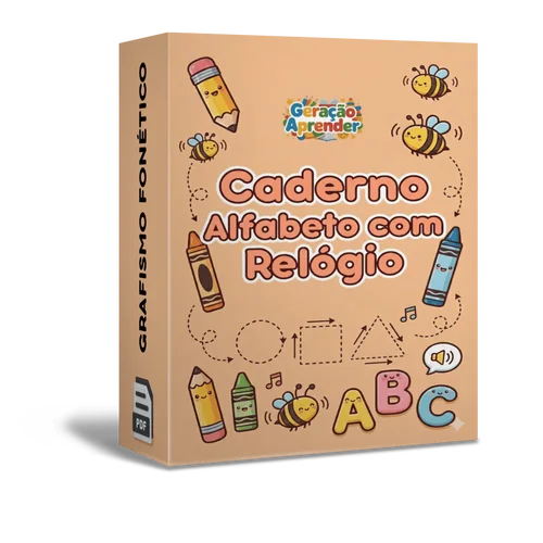 Caderno Alfabeto com Relógio