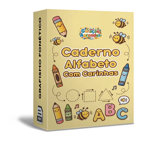 Caderno Alfabeto com Carinhas